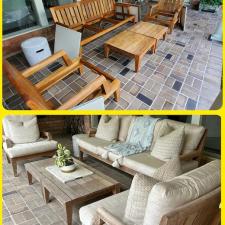  Teak Patio Furniture Cleaning and Sealing in Bellaire, Texas